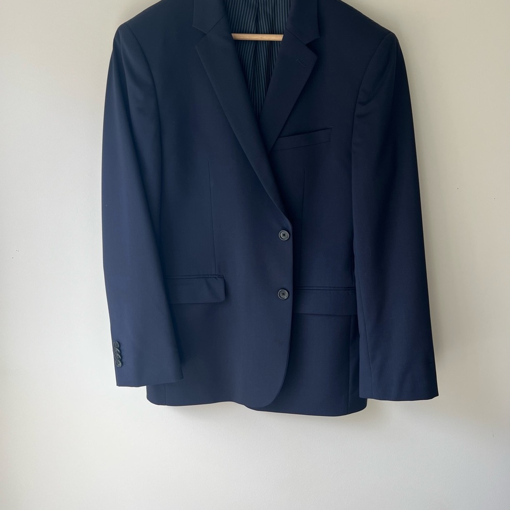 Banana Republic Blue Sport Coat with Notched Lapel